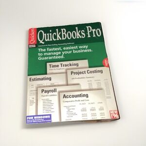 Quicken QuickBooks Pro 4.0 Windows Mac 3.5" Floppy Discs Manuals